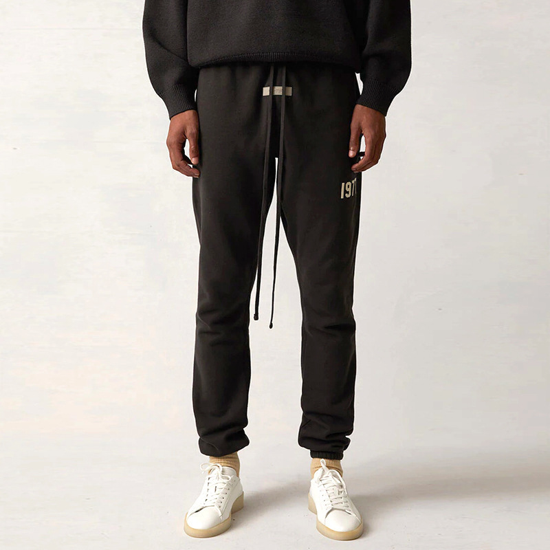 1977 Flocking Word Essentialszone Wei Pants Fashion Brand Casual Pants Sports Pants Fog High Street Spring and Autumn Fleece