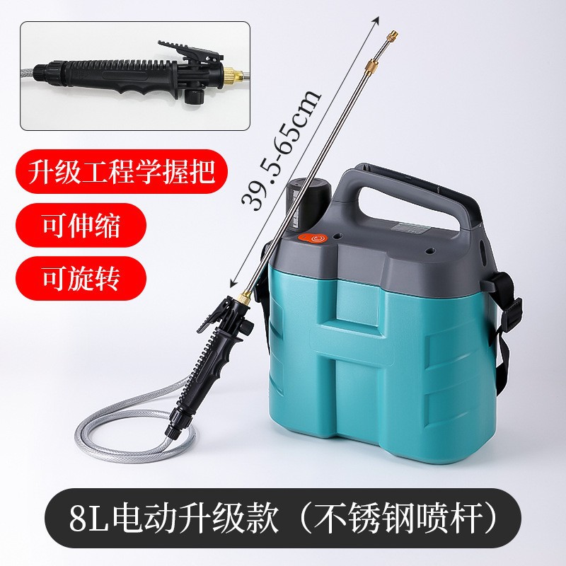 Pulverizador de pesticidas tipo hombro, pulverizador eléctrico para uso agrícola, pulverizador de insecticidas con batería de litio, adecuado para huertos, alta eficiencia.