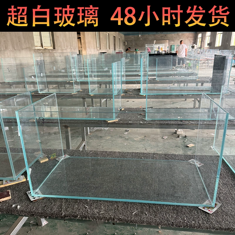 Ультрапрозрачный стеклянный аквариум-рюкзак, ультрапрозрачный стеклянный аквариум с ультрамалым боковым переливом.