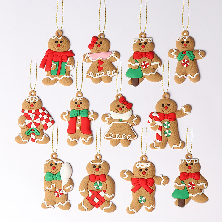 在庫ありクリスマスジンジャーブレッドモンスターペンダントクリスマスツリーデコレーションビスケットマンペンダントクリスマスツリーペンダントアレンジメント卸売|undefined