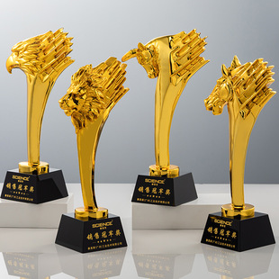 Year of the Dragon Crystal Trophy Dragon Column Competition Champion Outstanding Staff Company Annual Meeting Award Creative Trophy Award Commemoration