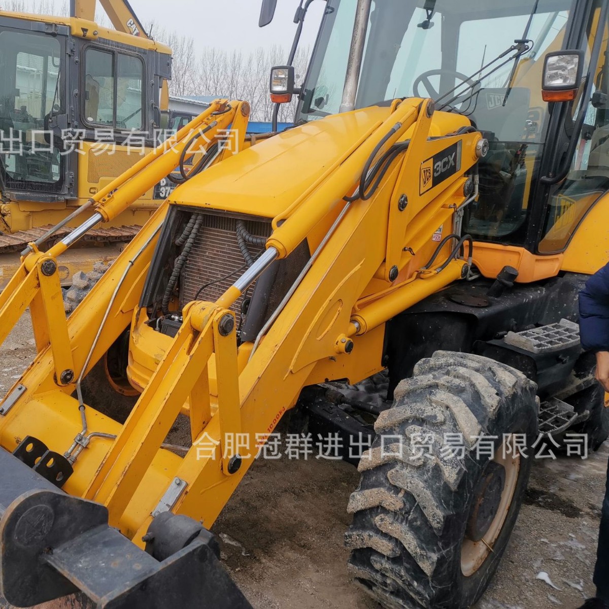 Backhoe loader original venta directa dos extremos ocupados JCB4CX temporalmente dos extremos ocupados excavación cargador