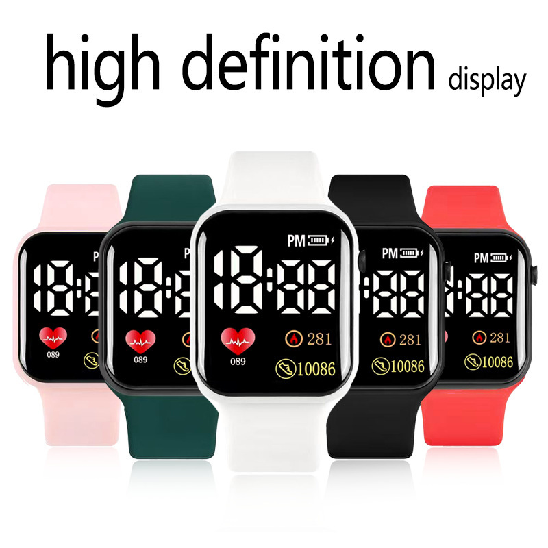 2025 New Model Y1Ax3 Heart-Shaped Led Watch Electronic Watch Simple Large-Screen Digital Sports Student Electronic Watch 2025 New Model Y1Ax3 Heart-Shaped Led Watch Electronic Watch Simple Large-Screen Digital Sports Student Electronic Watch