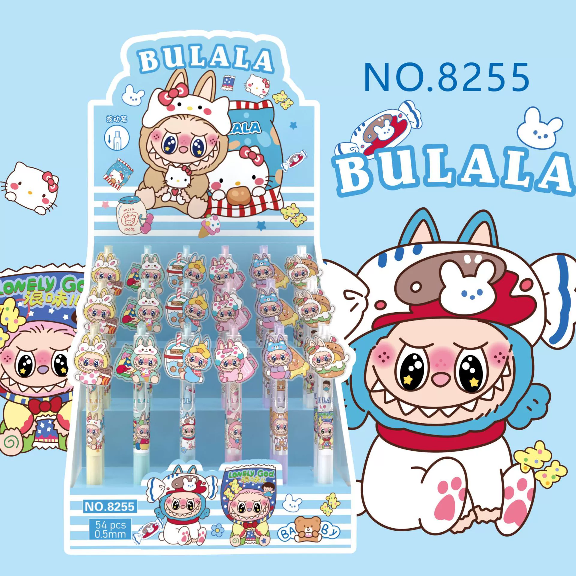 Cartoon slime for buttock skin, rollerball pen for elementary school students, cute stationery, Korean style, anti-stress