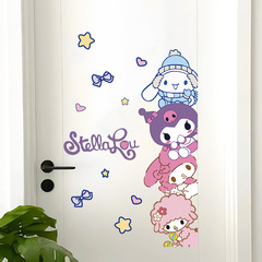 新商品のアニメの入戸のドアのシールのサンリオシリーズの壁紙の子供の部屋の装飾のクロミの玉桂の犬の壁のステッカー