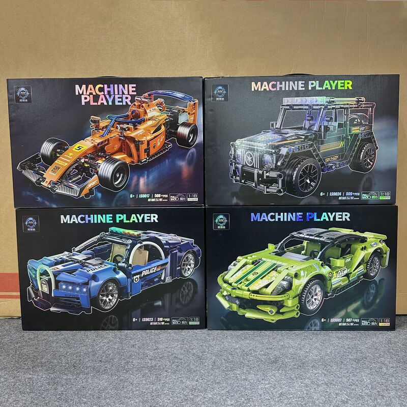 Compatible with Lego Small Particle Building Blocks Remote Control Pull-Back Racing Mechanical Set Series Assembled Model Boy Toys Compatible with Lego Small Particle Building Blocks Remote Control Pull-Back Racing Mechanical Set Series Assembled Model Boy Toys