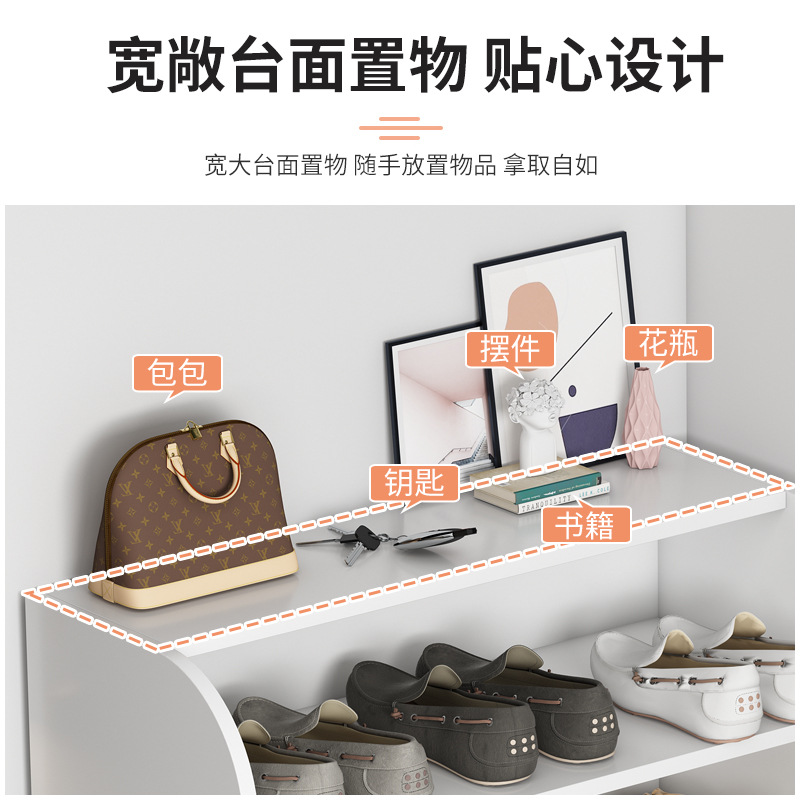 Zapatero puerta simple hogar multi-capa de almacenamiento artefacto ahorro de espacio esquina pequeño zapato estante a prueba de polvo