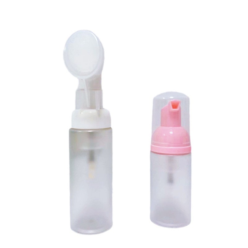 Botella de mousse transparente mate esmerilada de 30 ml, 60 ml, 100 ml, botella de espuma para limpieza, botella de espuma PET