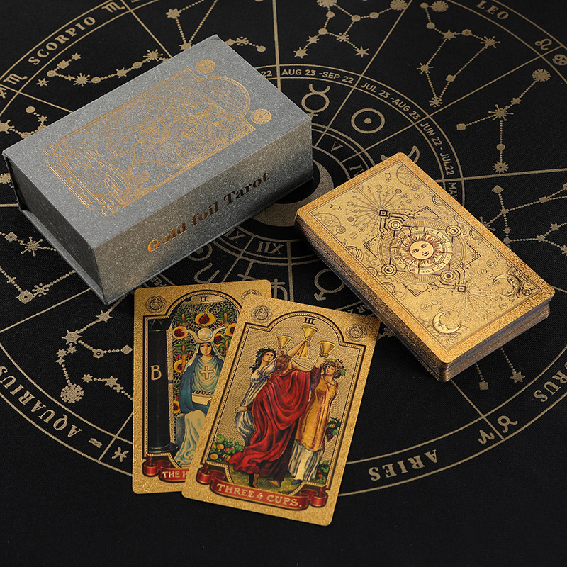 Classic Waite Tarot Card Collection, Dropshipping Tarot Plastic Waterproof Cards, High-End Tarot Cards with Tutorials