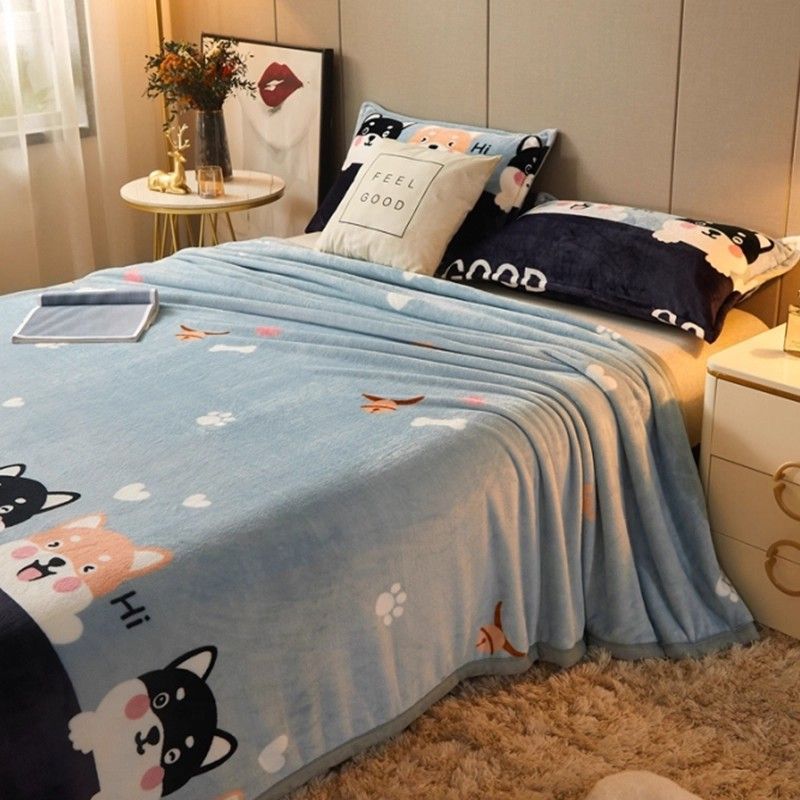 Leche mantas de lana de coral frida gruesa mantas de lana de coral mantas de cubierta de rascher dormitorio de estudiantes mantas de cama invierno
