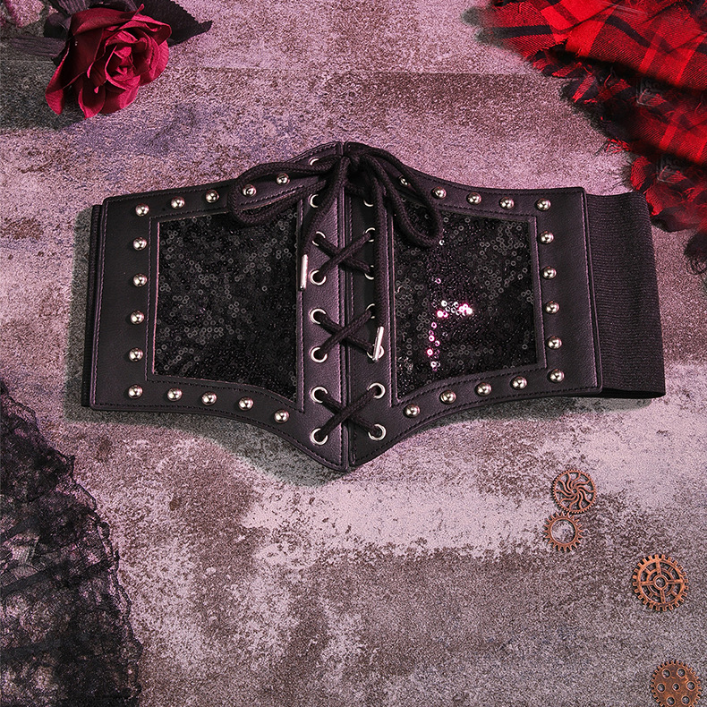 Daily Occasion Pu Leather, Alloy Material Solid Color Pattern Retro Cool Style Solid Color Pu Leather Alloy Women's Leather Belts