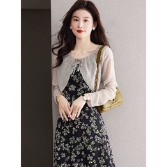 高級外は肩の上着の女性のシフォンの日焼け止めの服のカーディガンの小さいショールの夏にガーターのスカートのコートのブラウスを配合します。