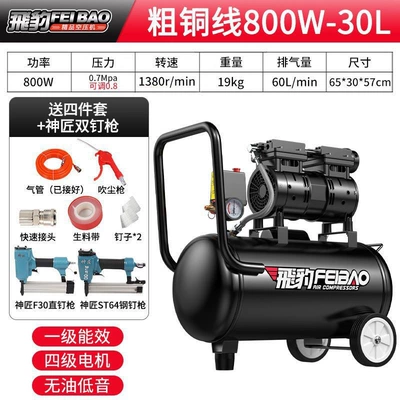 Woodworking Home Decoration Spray Paint Hava kompressorları - all-copper-motor-800-30l-comes-with-woodworking-package