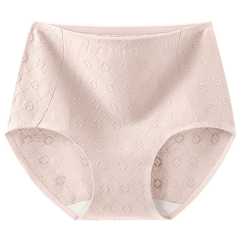 Cintura alta algodón puro femenino entrepierna antibacteriana 2024 nuevo estilo sin costuras abdomen agradable para la piel transpirable ropa interior de gran tamaño para mujer entrepierna larga image 11