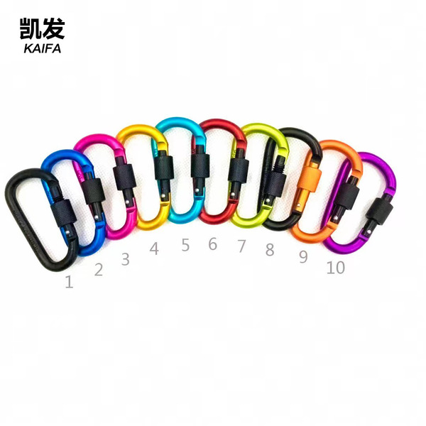 Spot color climbing buckle D -type buckle lock nut aluminum alloy…
