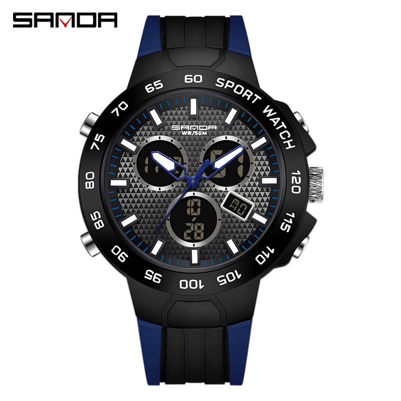 SANDA 3112 nueva moda multifuncional deportes al aire libre multifuncional reloj electrónico entrega
