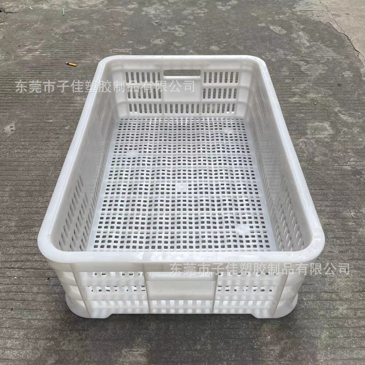 各种尺寸塑料周转筐批发加厚胶框周转框蓝色塑胶框子错位箩筐