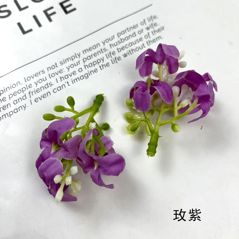 Simulación osmanthus floral cabeza DIY hecha a mano cabeza de flor de pinza tecnología de plantación verde con mano caja de regalo decoración de flores de mil lixiang