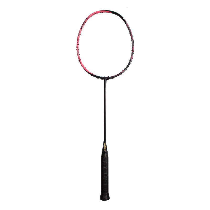 Badmintonracket voor volwassenen (5U) van volledig koolstofvezel, aanvals- en verdedigingscombinatie, enkelvoudig wedstrijdracket._voghion.com