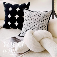 シンプルなins風芸術ツイストソファー抱き枕クッション背もたれ見本間枕抱き枕カバー芯なし