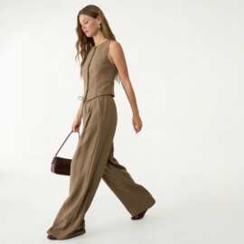 欧美跨境2026春夏新款无袖阔腿裤套装女时尚休闲两件套宽松显瘦