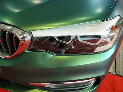 Sun-Proof, Full Car Protective Film, Auto Color Change Film - pb-4207-matte-ambilight-early-spring-green-15217-pet-bottom
