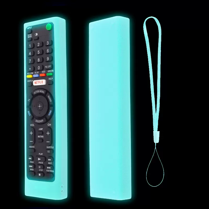 适用于索尼RMT-TX100U电视机遥控器硅胶保护套腐蚀纹 夜光色