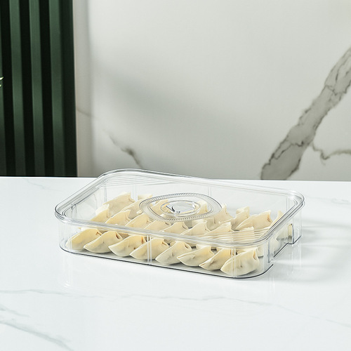 Special multi-layer food-grade wonton fresh-keeping dumpling quick-frozen box for dumpling storage box, refrigerator storage dumpling preservation box