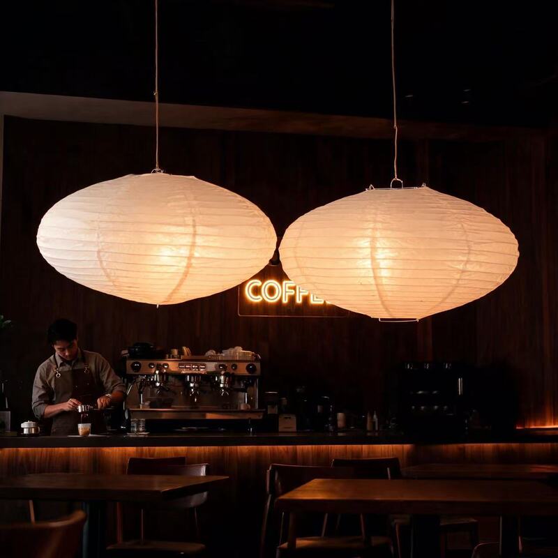 Flying saucer-shaped, flat, oval restaurant decoration, Wabi-sabi style, ambient lighting, paper lantern lampshade, retro, suitable for guesthouses and bedrooms Flying saucer-shaped, flat, oval restaurant decoration, Wabi-sabi style, ambient lighting, paper lantern lampshade, retro, suitable for guesthouses and bedrooms