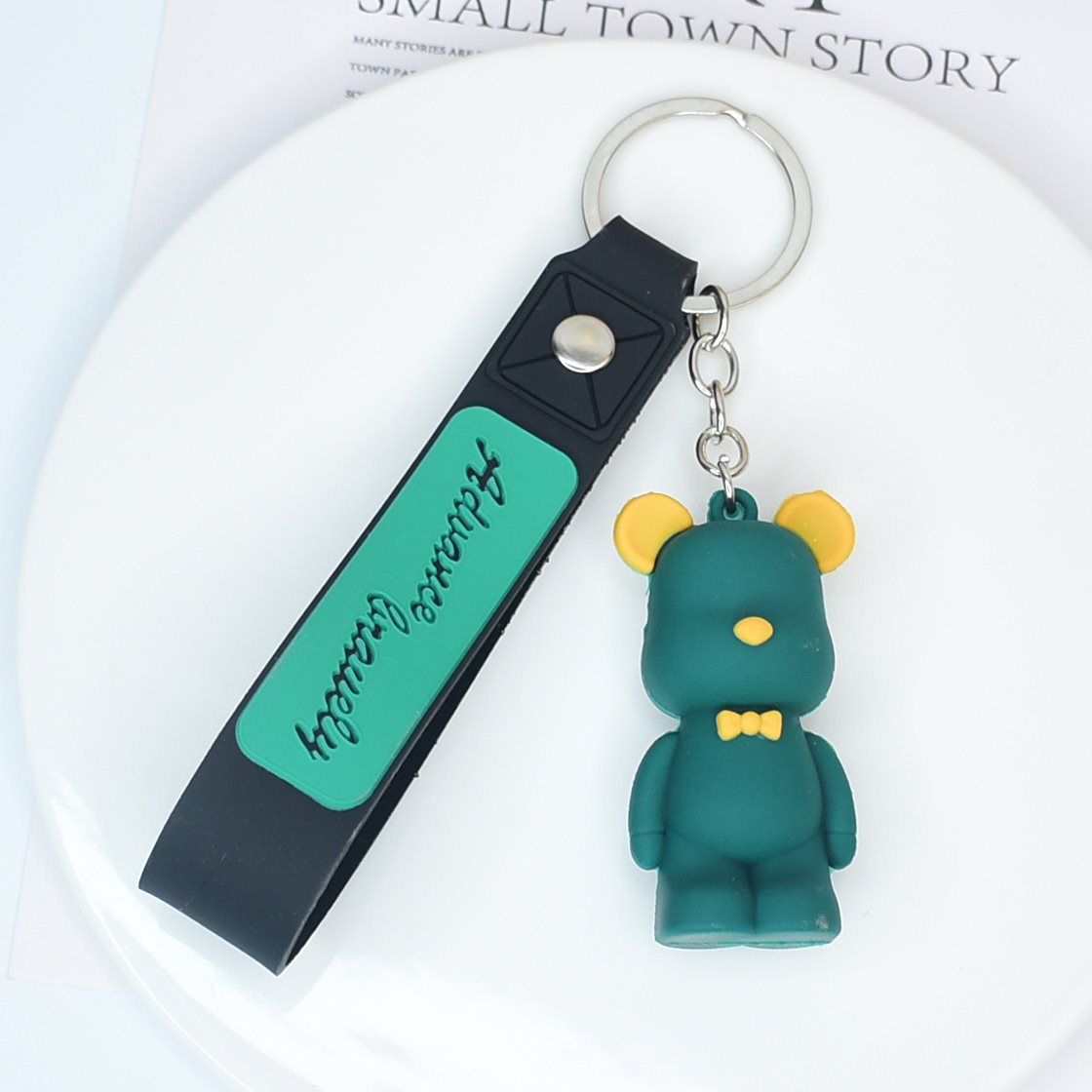 녹색 가죽 로프