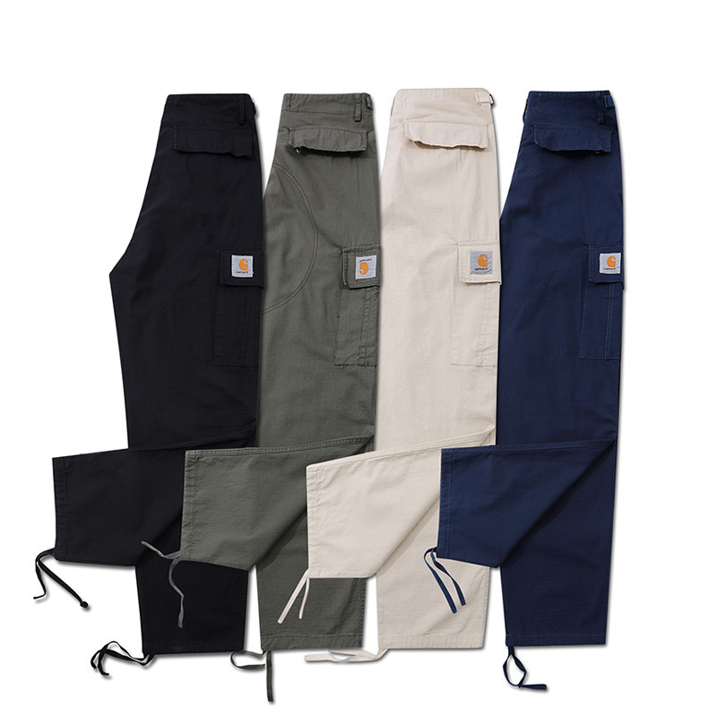 Carhart carhartt Covers Trendy Brand Military Style Loose Straight Multi-Pocket Casual Pants for Men and Women Couple Carhart carhartt Covers Trendy Brand Military Style Loose Straight Multi-Pocket Casual Pants for Men and Women Couple