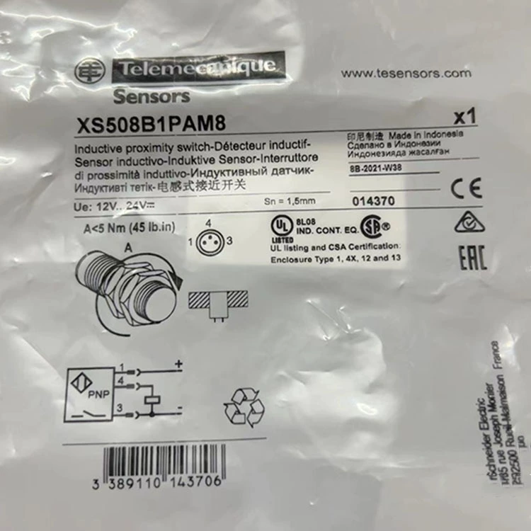 XS508BLNAL2/XS508B1PBM8/XS508B1PAM8/XS508BSCAL2 Переключатель приближения оригинальный