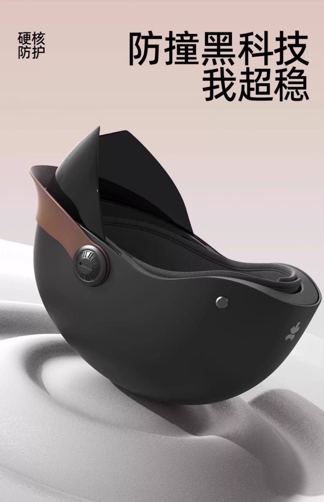 New National Standard 3C Certified Electric Motorcycle Helmet for Men and Women, Summer Sun Protection Retro Half Helmet, All-Season Safety Helmet