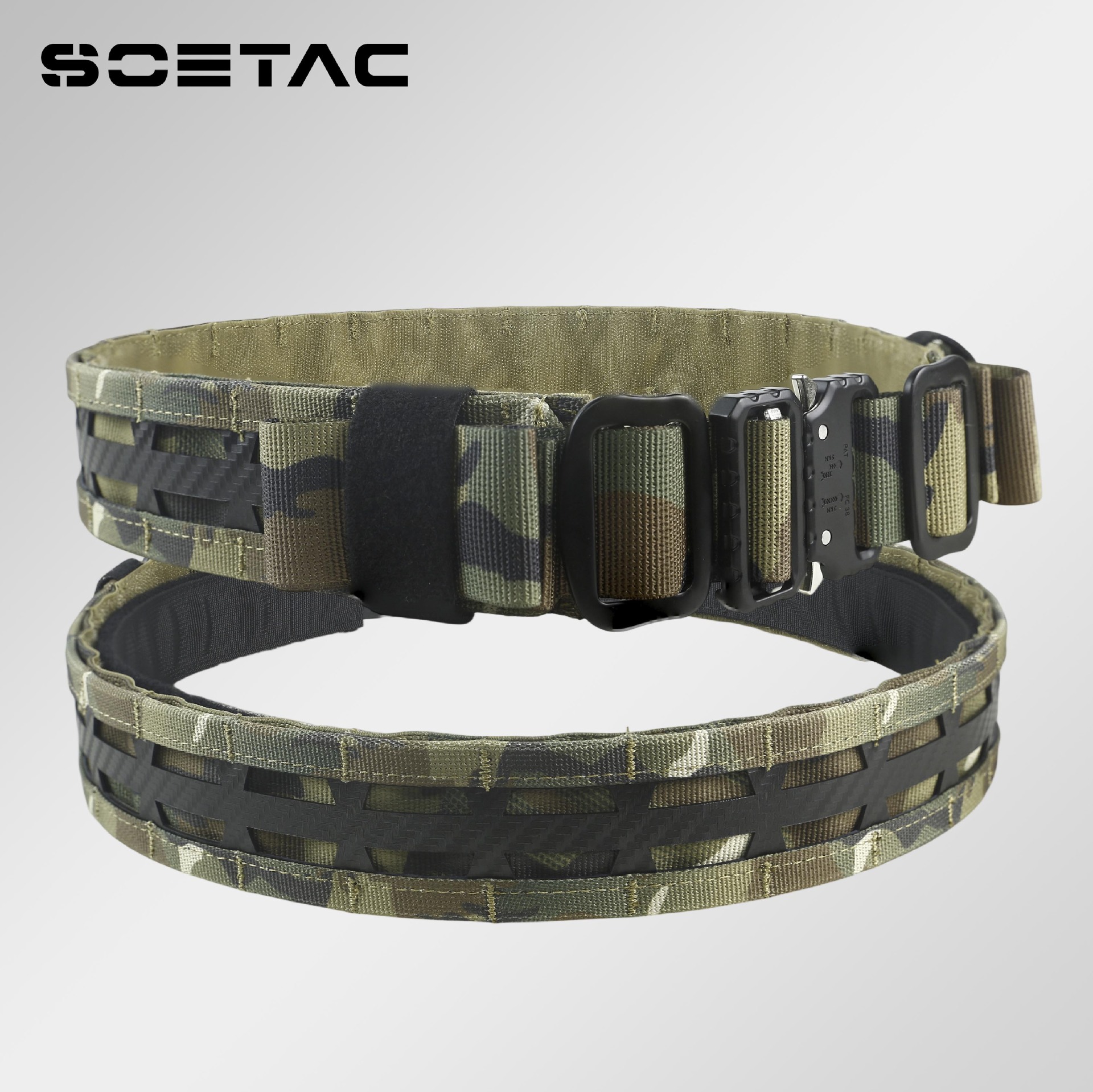 Cinturón táctico transfronterizo de doble capa de Amazon T-board desmontaje rápido cinturón de entrenamiento militar al aire libre multifuncional Tegris cinturón