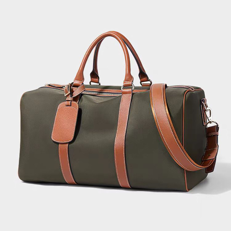 Hand-Held Travel Bag, Women's Casual Luggage Bag, Genuine Leather Large-Capacity Boarding Bag, Business Trip Short-Distance Luggage Bag, Anti-Theft and Lightweight