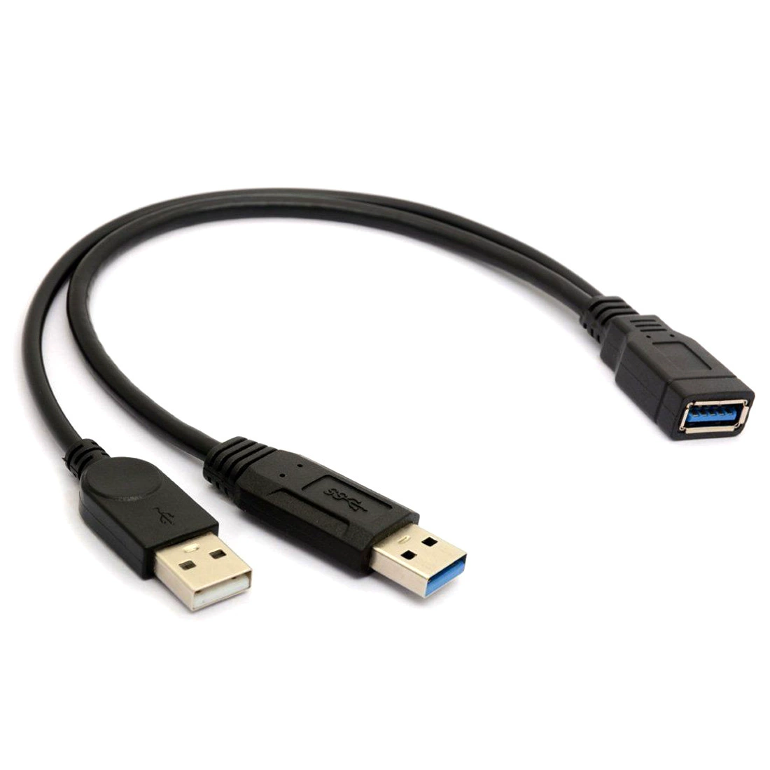 Производитель USB3.0 один разъем мужской на два разъема женский кабель удлинительный кабель USB один к двум компьютерный сплиттер
