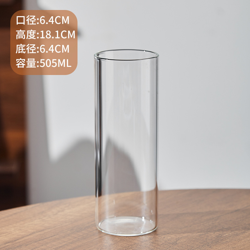 ins高硼硅直筒柯林杯玻璃鸡尾酒杯长岛冰茶杯简约直身长饮调酒杯|undefined