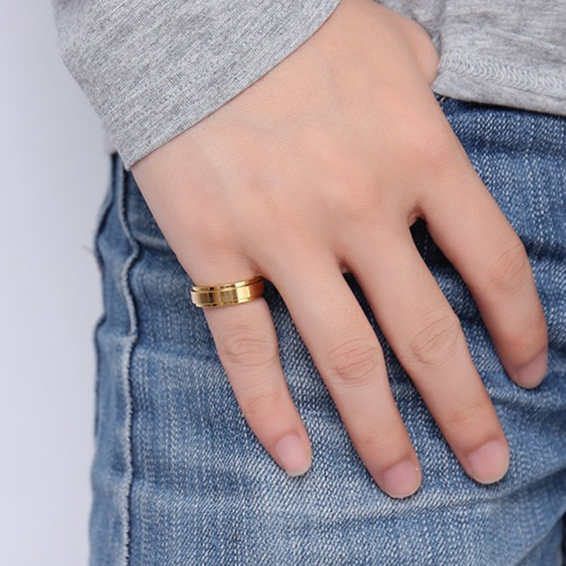 Simple Style Geometric Stainless Steel Rings Stainless Steel Rings