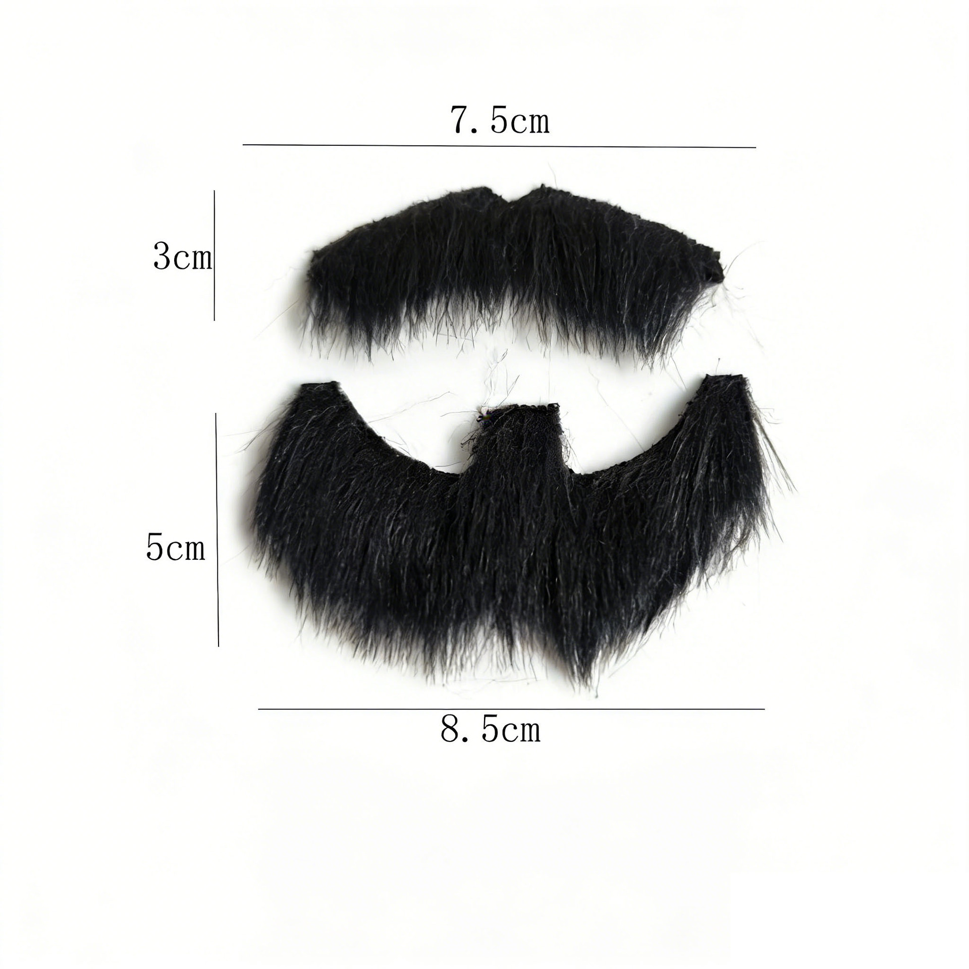 Transfronterizos barba falsa Halloween simulación autoadhesiva barba fiesta cosplay barba multicolor opcional