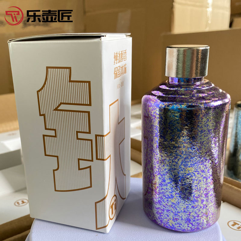 Lehujian 純チタンワインボトル家庭用酒ボトルアウトドアキャンプポータブル大容量純チタンワインボトルワインボトル|undefined