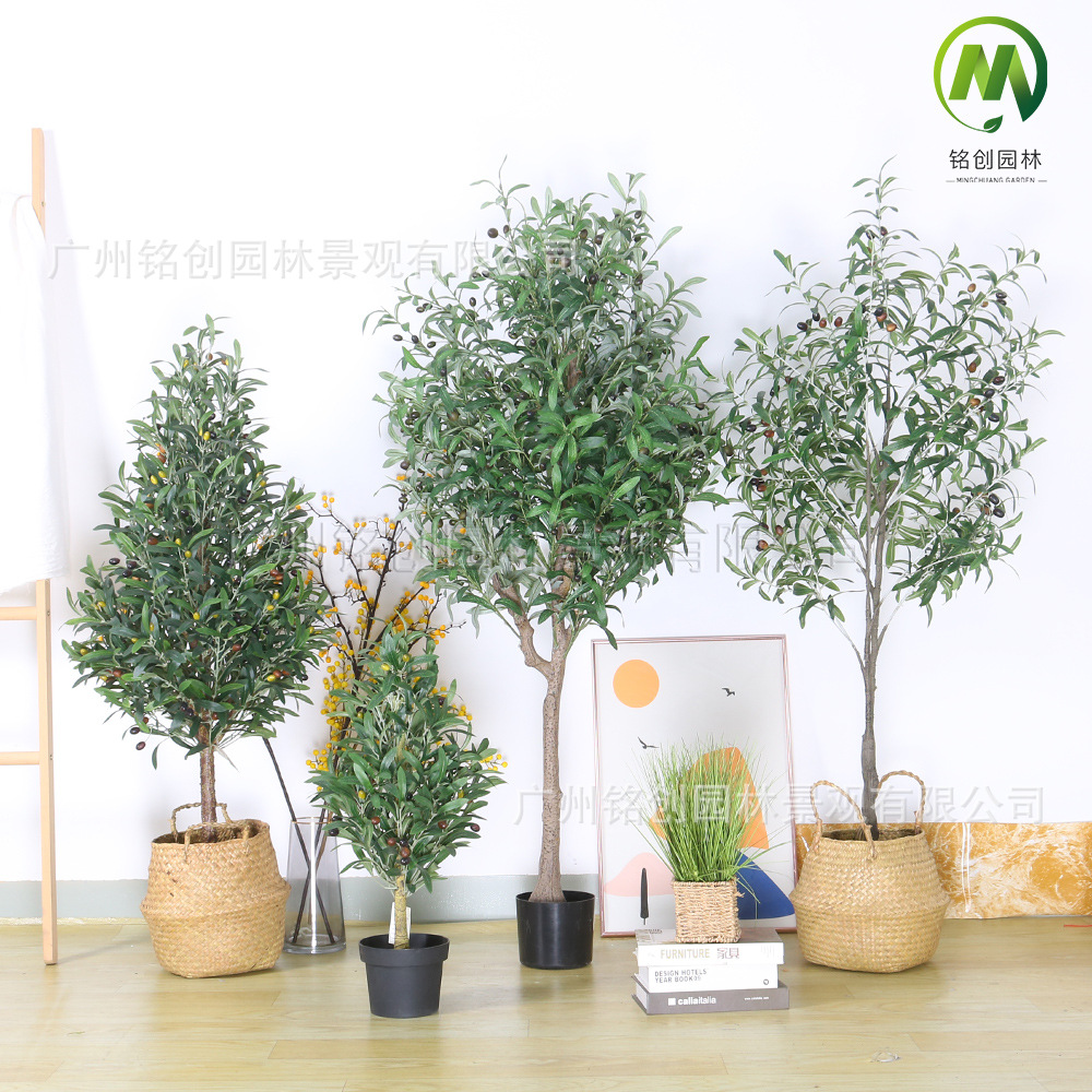 Olivo artificial bonsai tienda hogar olivo artificial planta verde bonsai falso olivo planta verde bonsai Decoración