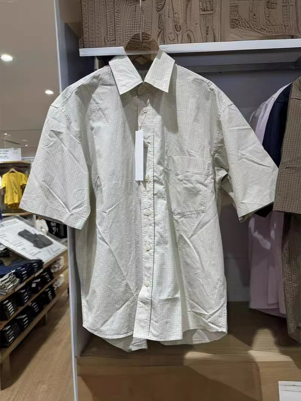 Men's and Women's Couples Loose Shirt 5-sleeve Short-sleeve Shirt Spring and Summer New E467844 467845