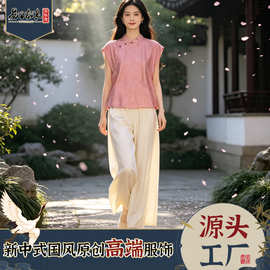 铜氨丝棉直筒休闲裤子女夏季凉爽舒适柔顺垂感慵懒风南油工厂直销
