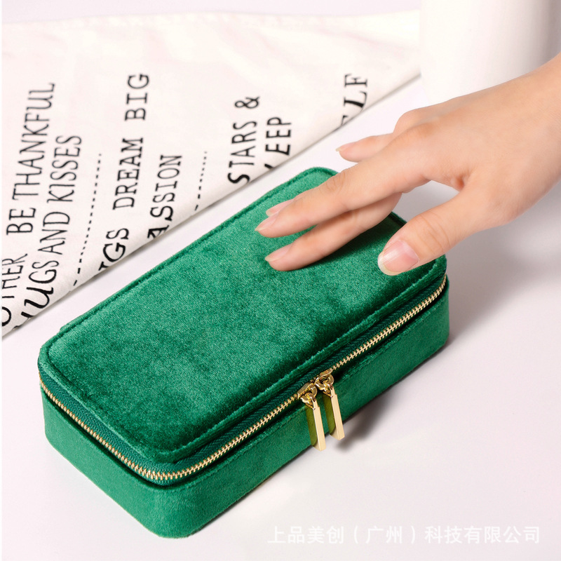 Producto superior meichuang pendientes caja de almacenamiento caja de joyería portátil niñas multi-caja de almacenamiento de joyería funcional al por mayor