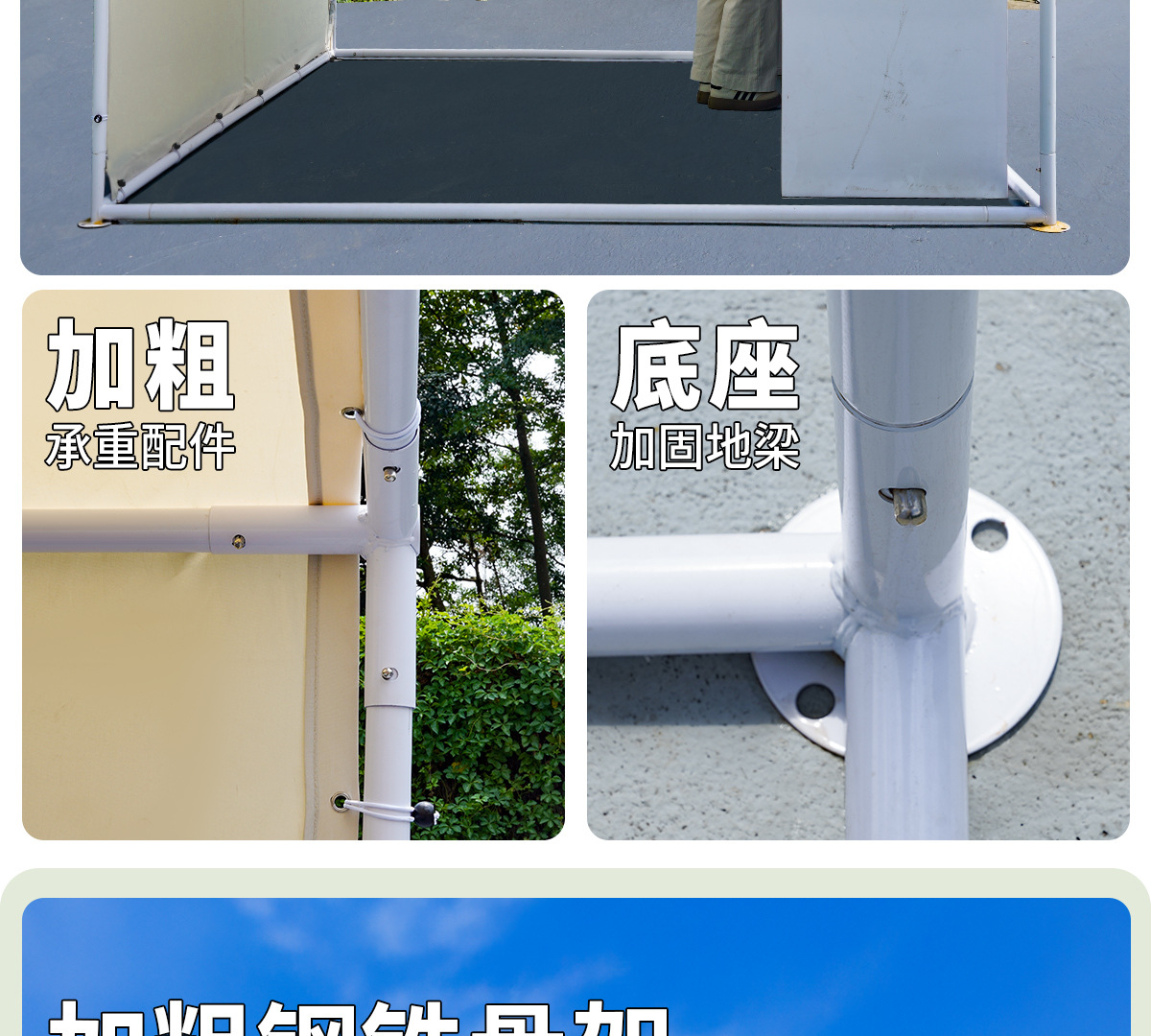 Tent Outdoor Sloping Top Stall Market Awning Rainproof Awning Commercial Advertising Event Tent Wholesale