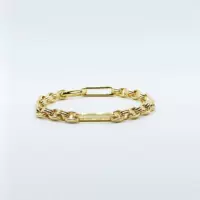 Стерлинговое серебро S925, европейская и американская текстура, модная цепочка, персонализированный браслет, женский крутой стиль, нишевый дизайн, ретро-золотая цепочка