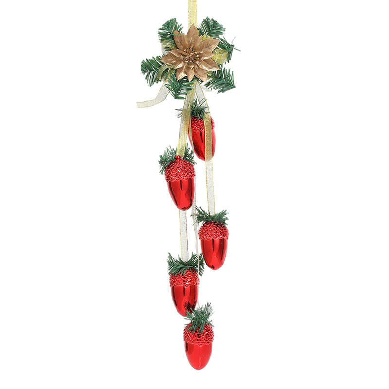 Navidad transfronteriza decoración de plástico brillante pin colgante ventana colgante puertas colgantes diseño de muebles de atmósfera de vacaciones