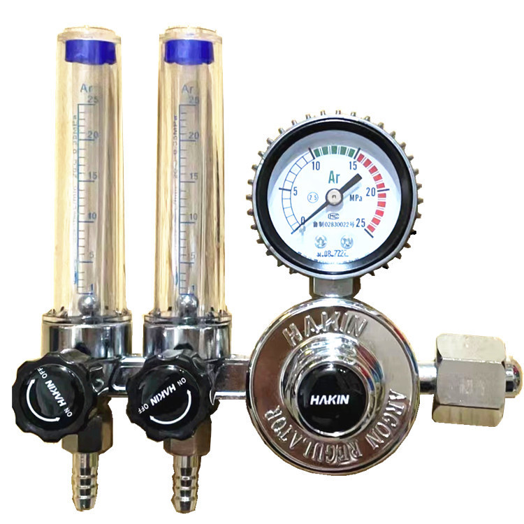 双流量氩气减压器、华青氩气减压器（双流量）、氩气减压器