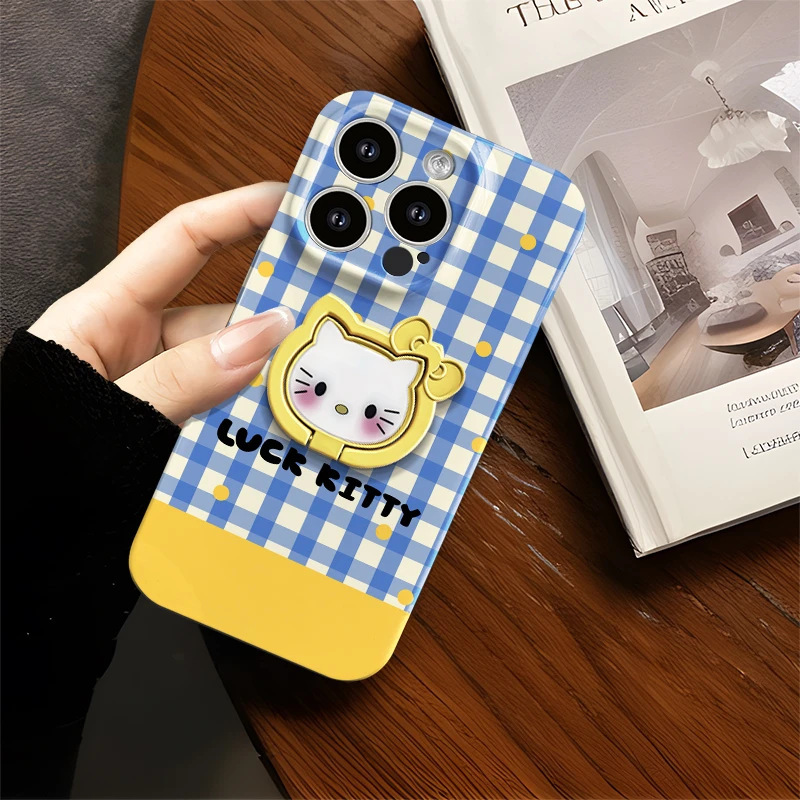 蓝格kt猫支架适用苹果/华为/oppo/小米/vivo荣耀iPhone菲林手机壳|undefined
