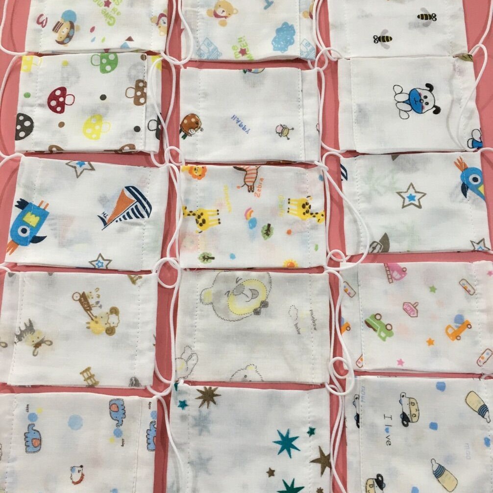 口罩 纱布儿童口罩 纯棉口罩 印花/纯白口罩 印花环保口罩